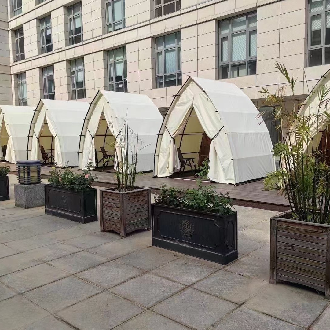 网红户外船型营地酒店车马帐帆船餐饮帐天台餐厅帐篷景区露营民宿